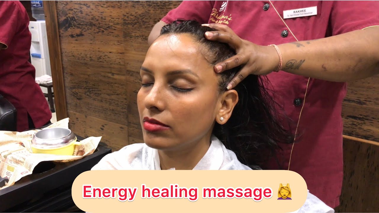 Asmr head massage healing energy massage by Indian female 💆🏻‍♀️