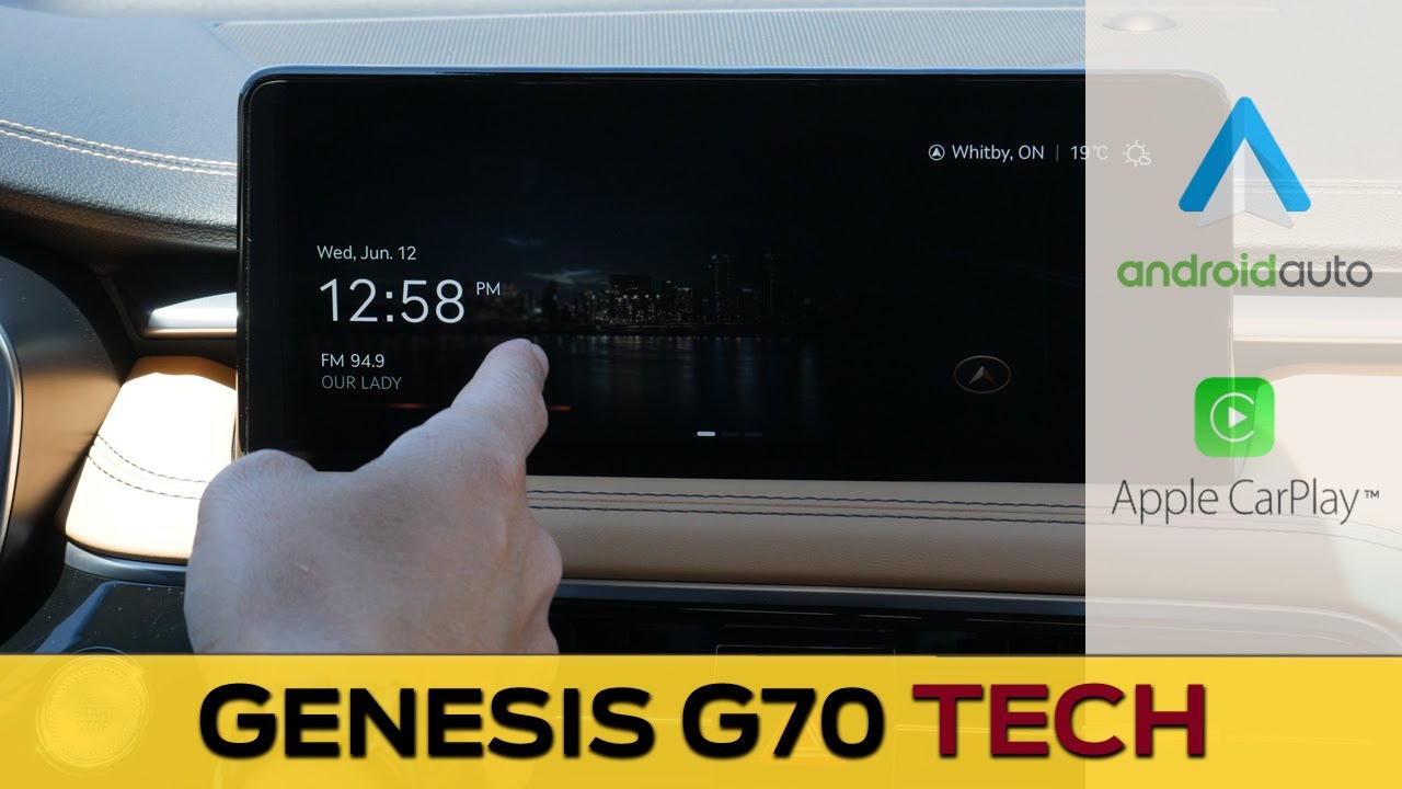 Media Screen in the Genesis G70 | Apple CarPlay, Android Auto ...