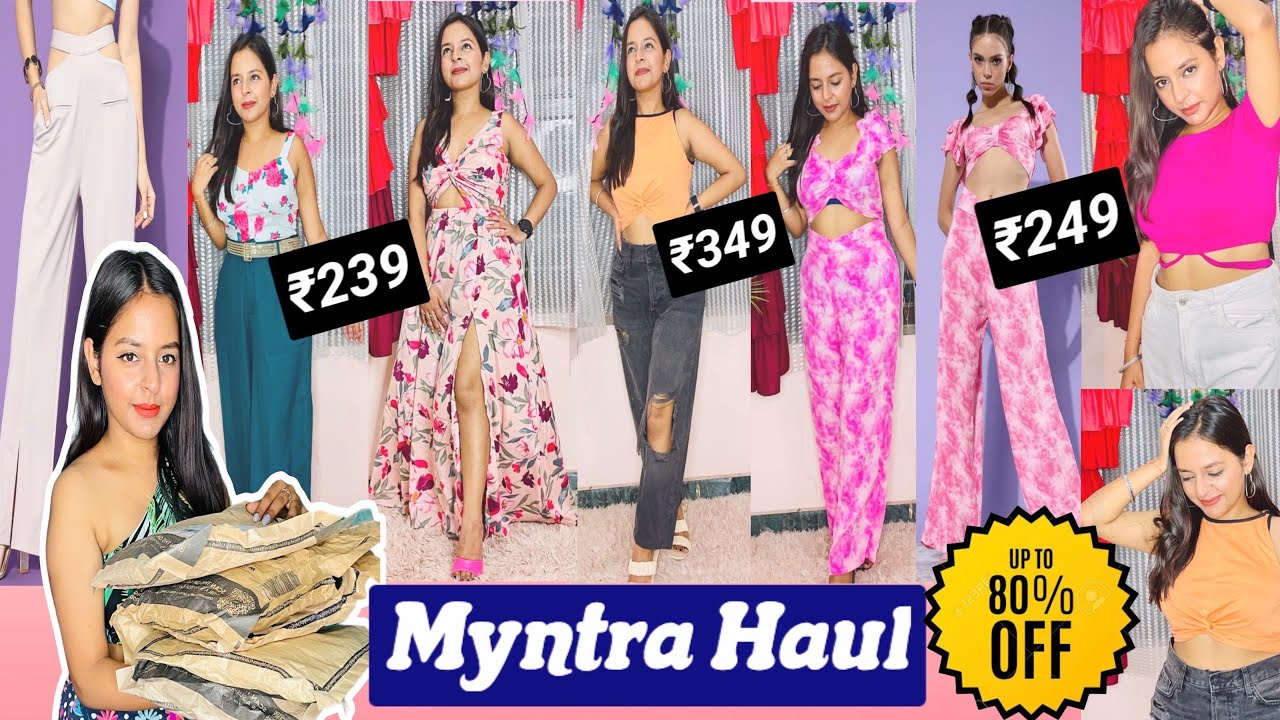 Cheapest Myntra Sale HaulUpto80offMyntra Dress,Croptop,Coordset