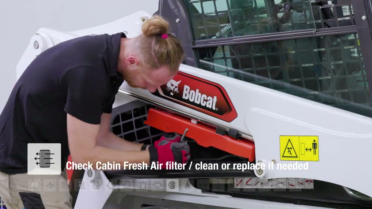 Daily inspection and maintenance Bobcat T450 Compact track loader