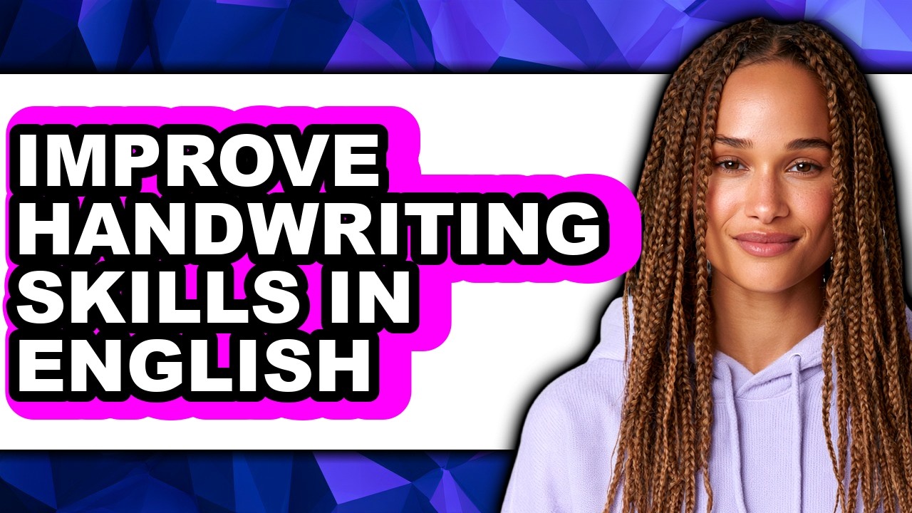 How to Improve Handwriting Skills in English - Step by Step - YouTube