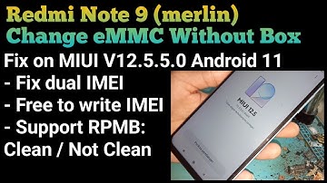 Change eMMC Only Redmi Note 9 Without Box | No Need Paid Tool | Fix Dual IMEI @mobilecareid