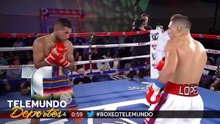 Teófimo López vence claramente a Christian Santibañez | Boxeo Telemundo | Telemundo Deportes