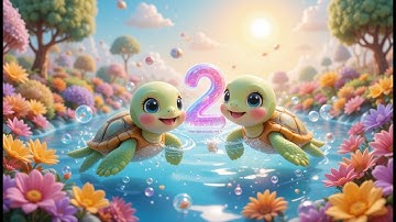 Turtle Counting Song | Learn Numbers 1 to 10 with Turtles | Educational Kids Video