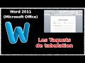 Tuto les taquets de tabulation word 2011