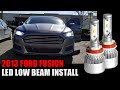 How to Replace Low Beams In a 2013 Ford Fusion with Lasfit LA Series H11 Bulbs