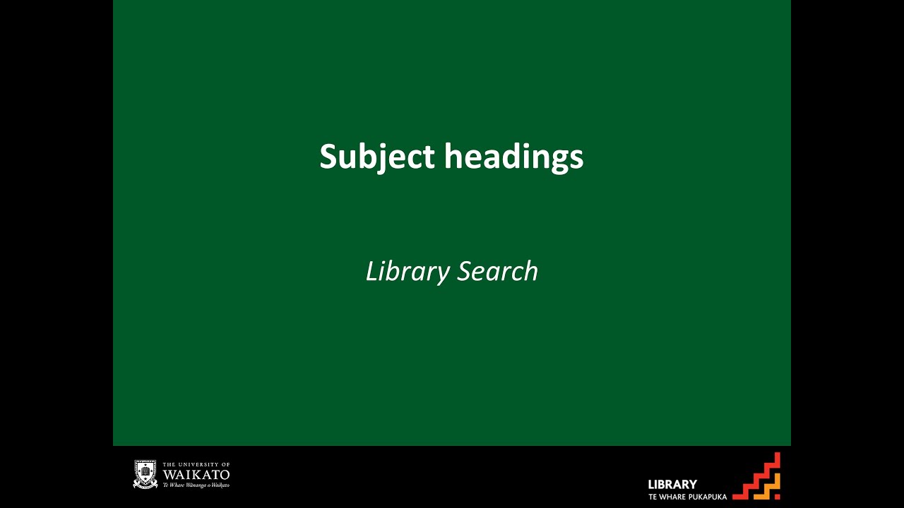 Subject headings