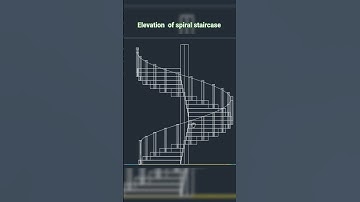 elevation of spiral staircase