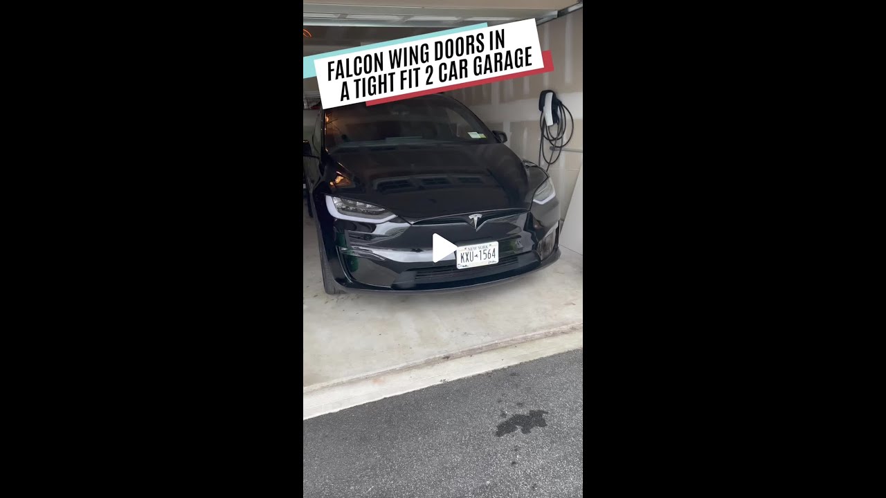 Falcon Wing Doors Inside the Garage 