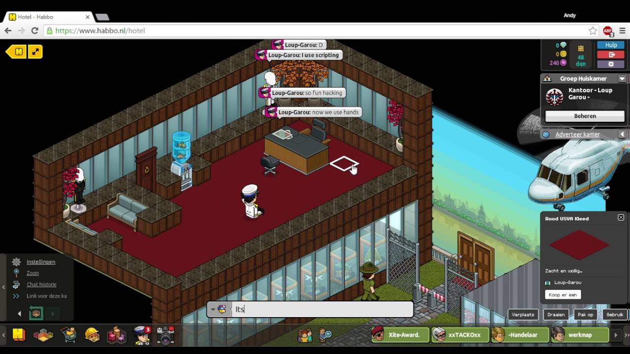 Hacking With Loup Garou From Royal Navy Habbo Nl Youtube