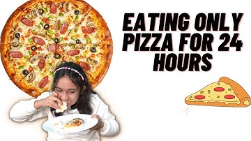 Eating only pizza for 24 hour challenge |#learnwithpriyanshi