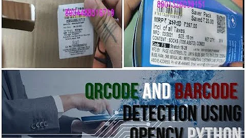 Quick way of QRcode and Barcode Detection in Real Time using openCV  Python.