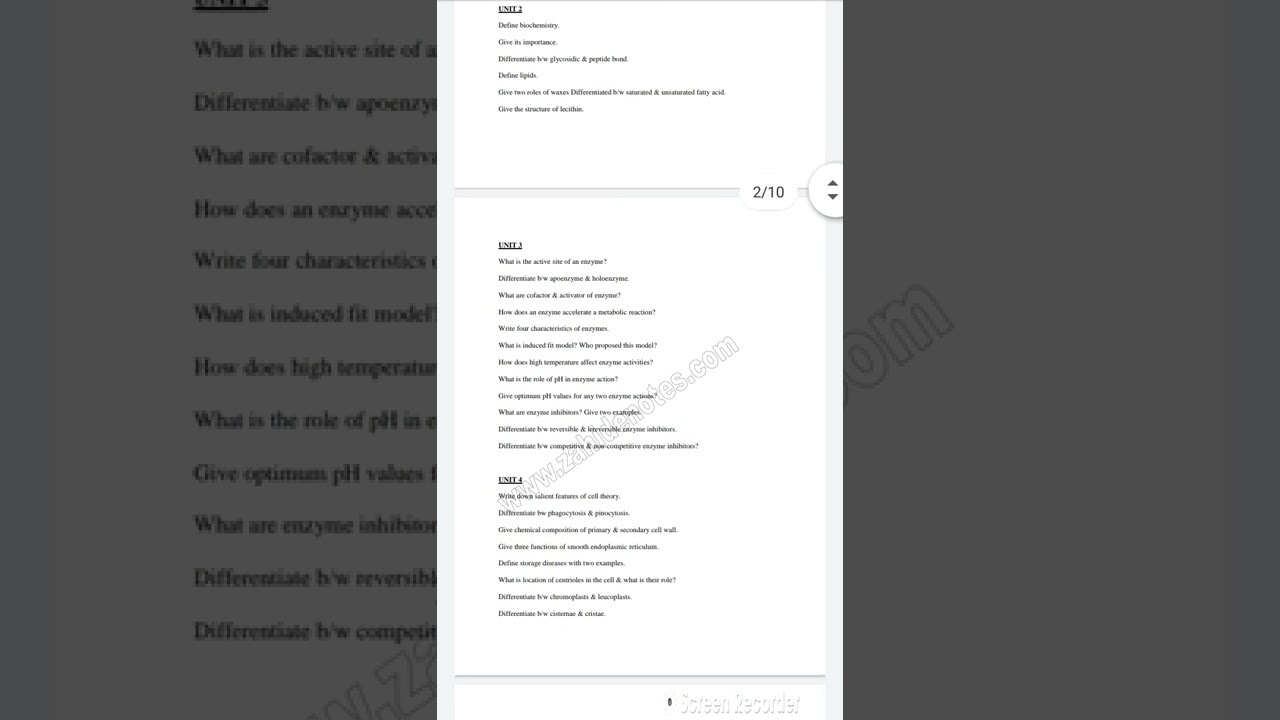 1st Year Biology guess paper 2022!!100% working