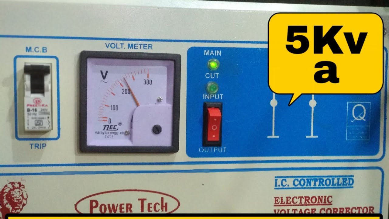How To Make 5 KVA Automatic Voltage Stabilizer |Voltage Stabilizer For