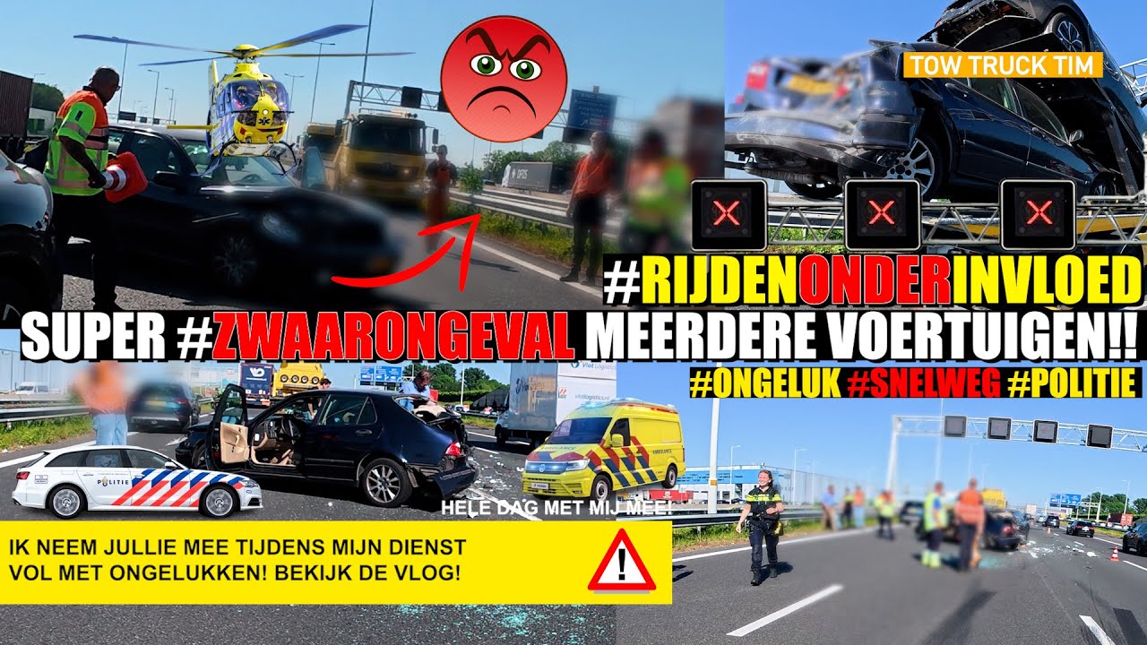 🚨BESTUURDER STOPT MET PECH BIJ ZWAAR ONGEVAL, MOET MEE NAAR BUREAU VOOR RIJDEN ONDER INVLOED🚨