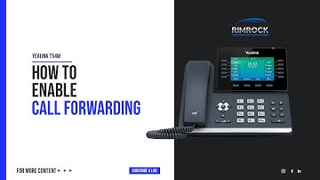 How to enable Call Forwarding | Yealink T54W