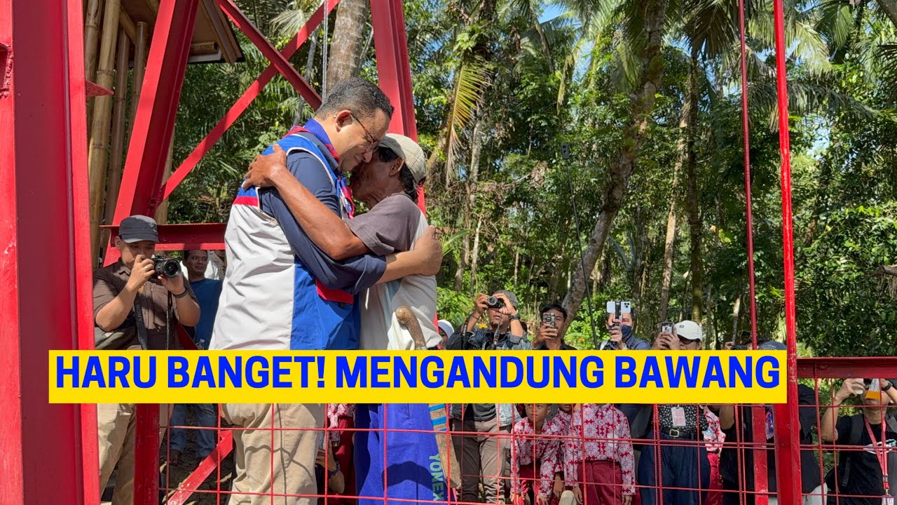 INI HARU BANGET!!! SAAT WARGA NYEBERANGI JEMBATAN