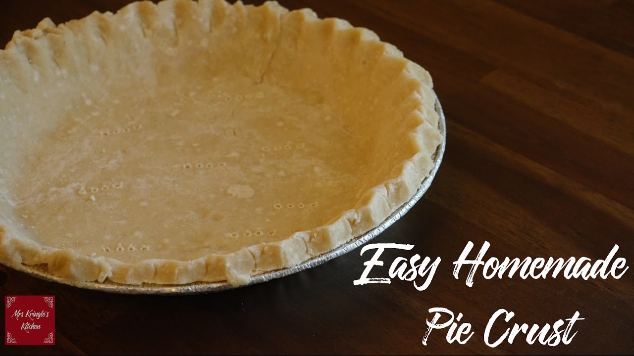 Easy Homemade Pie Crust YouTube