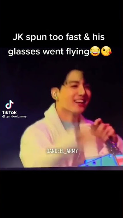 Jungkooks Reaction when he Spun to Fast and his Sunglasses Flew Off