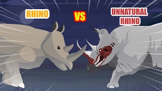 Unnatural Rhino vs Rhino | Unnatural Habitat Animals Animation