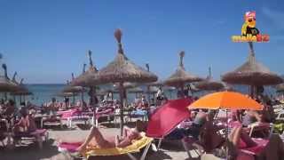 Am Strand entlang bei super Wetter am 25.9.2015