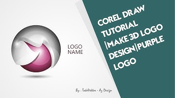 Corel Draw Tutorial | Make 3D Logo design | Purple Logo by takevektor