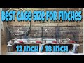 BEST CAGE SIZE FOR FINCHES - Birds Lover Sukalyan