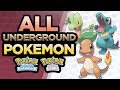 EVERY Pokemon In The SINNOH GRAND UNDERGROUND - Pokemon Brilliant Diamond & Shining Pearl