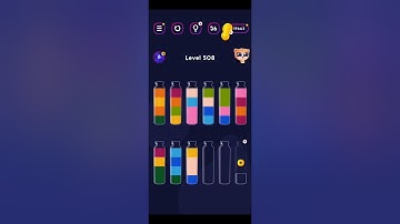 Get Color Water Sort Puzzle Level 506 to Level 510