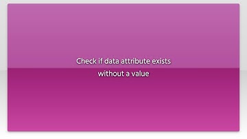Check if data attribute exists without a value