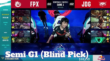 FunPlus Phoenix vs JD Gaming - Game 1 | Semi Final 2020 LoL Mid Season Cup | FPX vs JDG G1