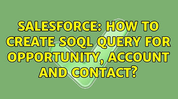 Salesforce: How to create SOQL query for Opportunity, Account and Contact?