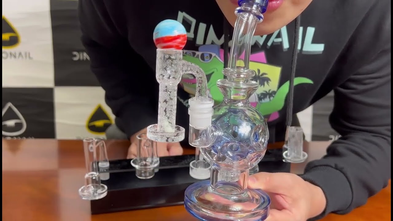 thedinonail.com--Van Gogh Starry Night Quartz Etched Terp Slurper Set