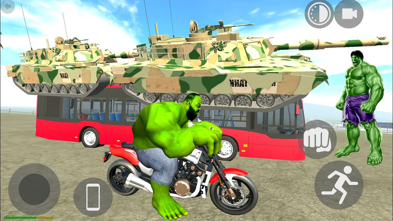 Tank Bus Rukh Hulk Driving Army Tank Bus Kawasaki H2R Bike Airplane Monster Truck ...