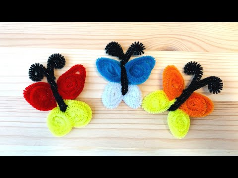 How to make a Pipe cleaner Butterfly | Easy pipe cleaner Tutorials | Easy craft