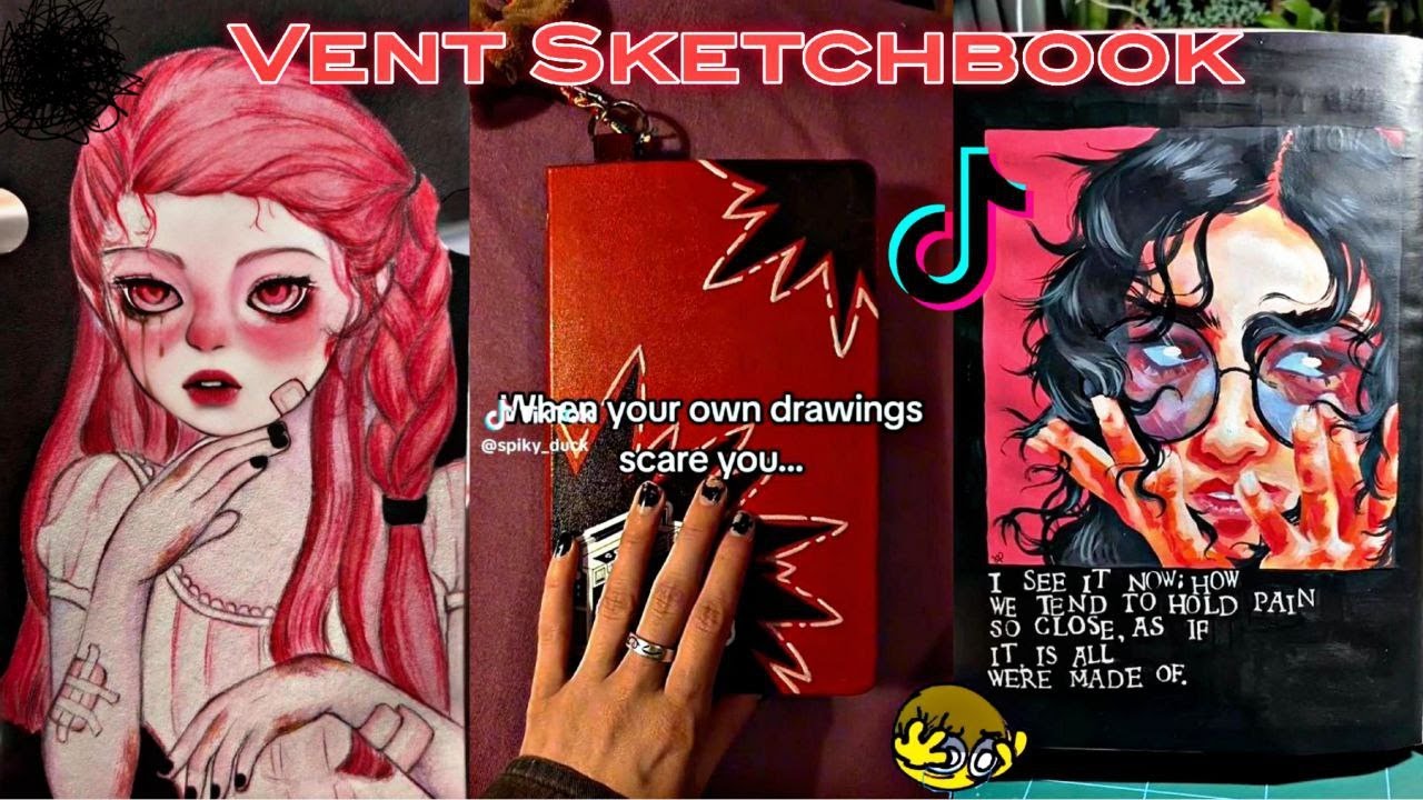 Vent Drawing Sketchbook Sad Art Sketchbook Ideas TikTok Compilation