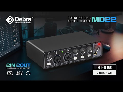 Tragbares Audio-Interface 24 Bit/192 KHz – USB-C & IPhone, Dual-Gain, Für Streaming & Aufnahmen