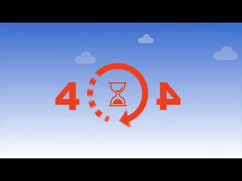 404 Error Page Not Found Screen Animation Flat Style