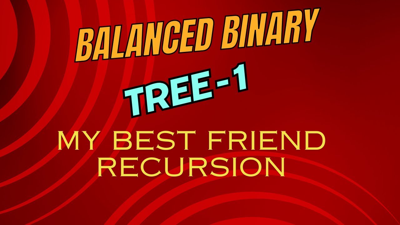 Balanced Binary Tree | Logic Building | Java - YouTube