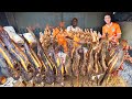 Street food in cte divoire  insane vertical bbq in abidjan west africa