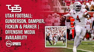 Utah Football: Gunderson, Dampier, Ficklin, & Parker | Offensive Media Availability