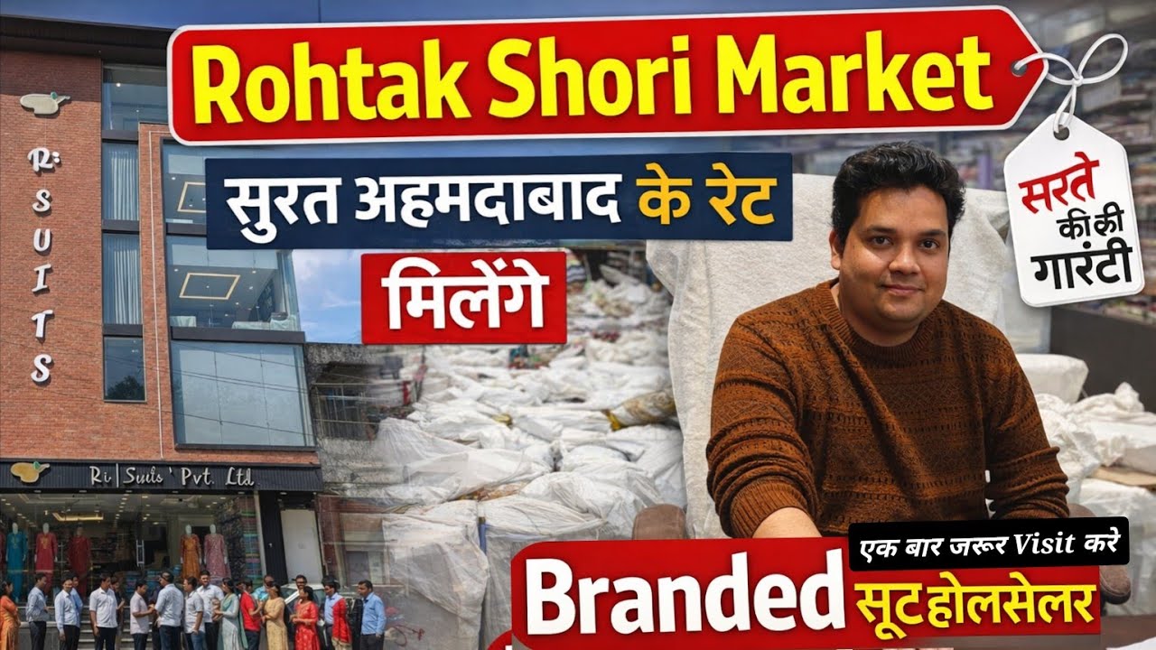 Branded सूट होलसेलर।रोहतक शौरी मार्किट।गर्मियों के नए सूट। सूरत अहमदाबाद के रेट मे मिलेंगे सस्ते सूट