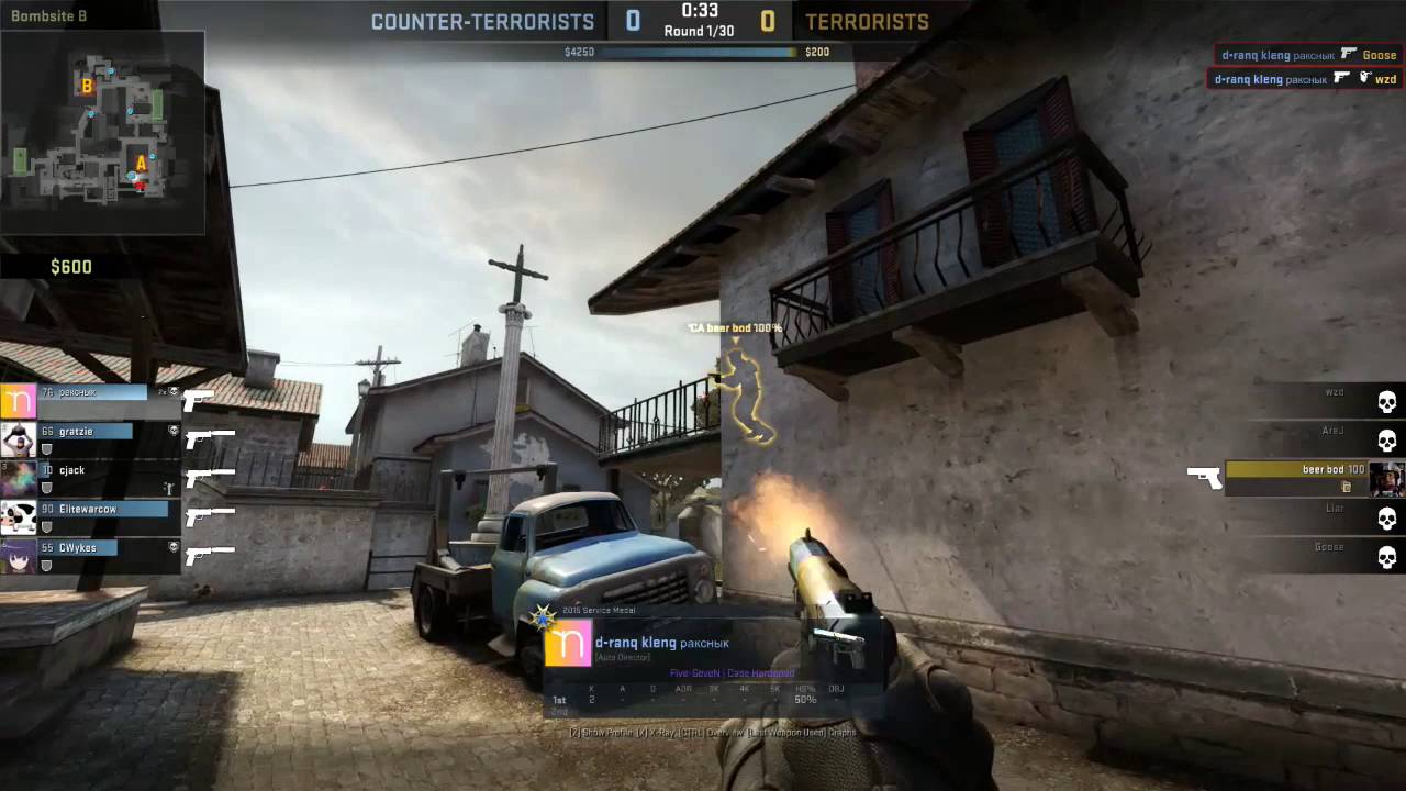 csgo hacker pakchibik shoots pistol (with finger)