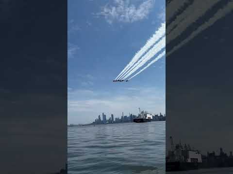 Blue Angels over New York Harbor. Happy 250!