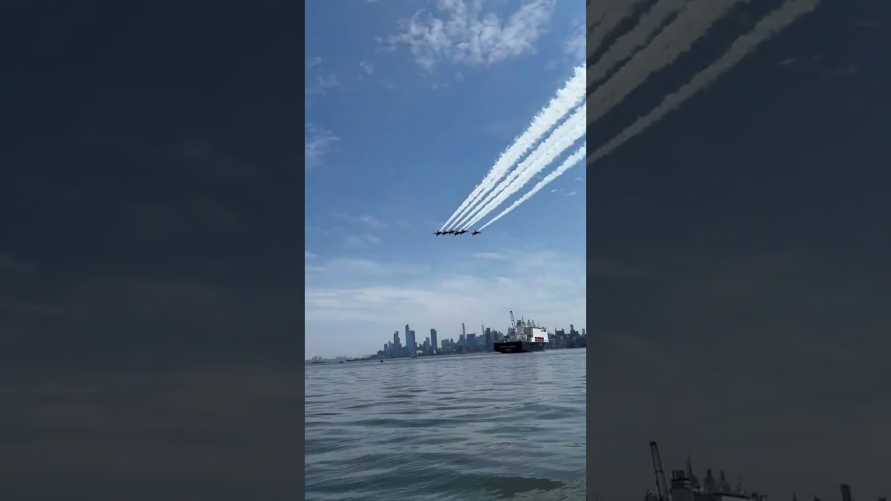Blue Angels over New York Harbor. Happy 250!