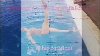 Perfect Ballet leg Synchronized Swimming