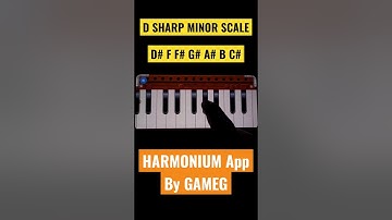 D# Minor Scale on Harmonium Shorts 🎹🎶🎹 #shorts