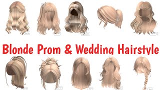 [Best 40+] Blonde Prom & Wedding Hairstyle Codes +Link For Brookhaven RP, Berry Avenue, Bloxburg screenshot 5