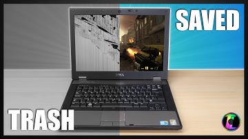 We fixed up this old Dell Laptop to see if we could game on it.