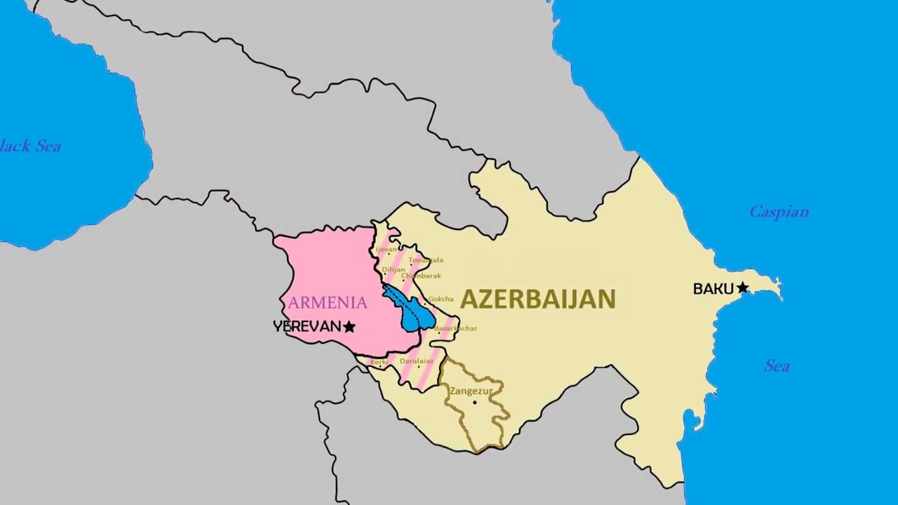 Карта зангезура в армении с границами